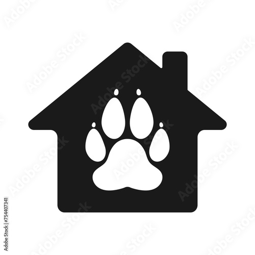 Dog house icon. Illustration