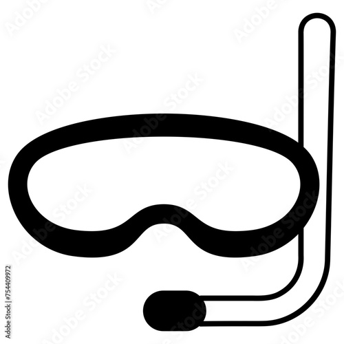 snorkel glasses icon