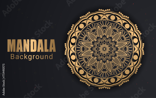 Luxury Colorful Islamic Mandala Background Design
