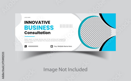 Corporate business banner or facebook cover design
