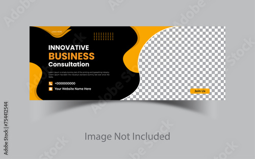 Corporate business banner or facebook cover design