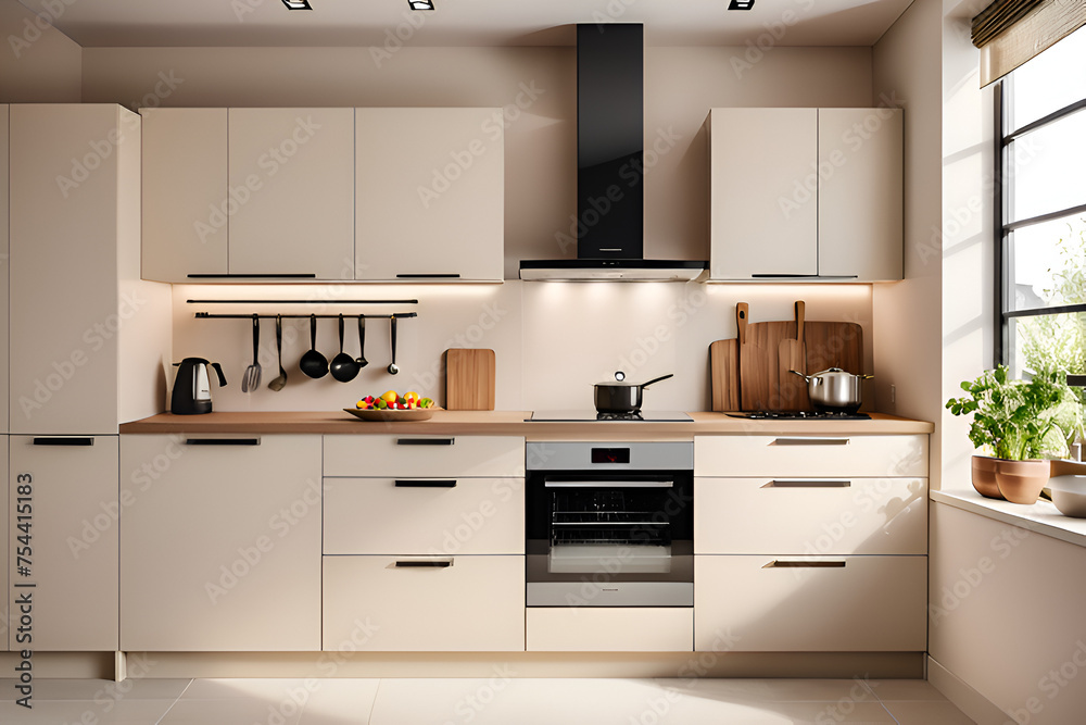 A modern and minimalist kitchen A modern and minimalist kitchen