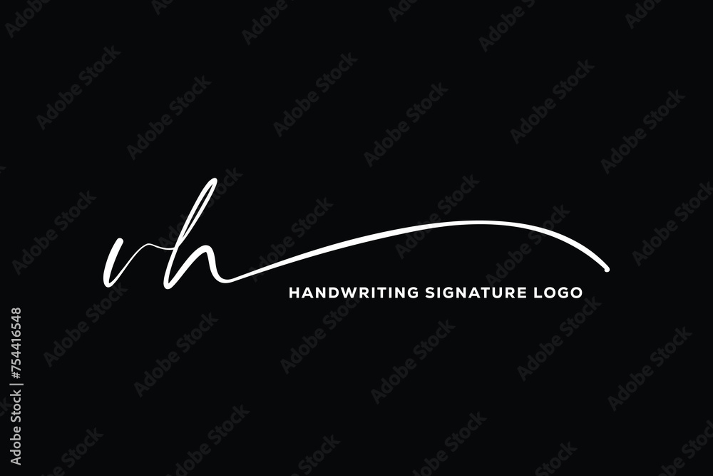 VH initials Handwriting signature logo. VH Hand drawn Calligraphy lettering Vector. VH letter real estate, beauty, photography letter logo design. VH initials Handwriting signature logo. VH Hand drawn Calligraphy lettering Vector. VH letter real estate, beauty, photography letter logo design.