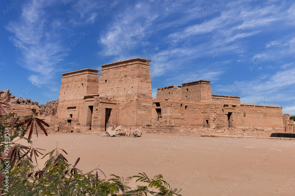 The Temple of Philae in Aswan. Egypt. The Temple of Philae in Aswan. Egypt.