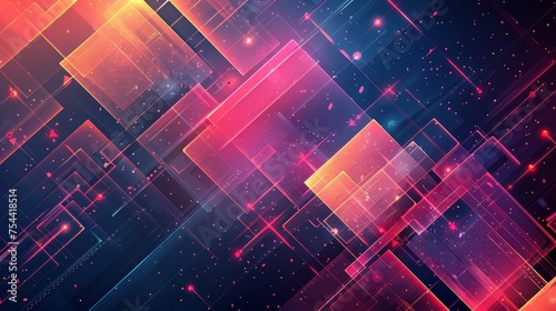 Abstract geometric backgrounds with intricate line art