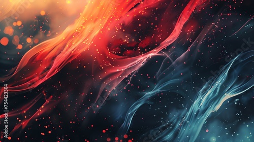 colorful abstract background of outer space galaxy