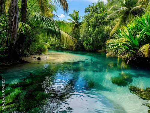 Tropical River Oasis