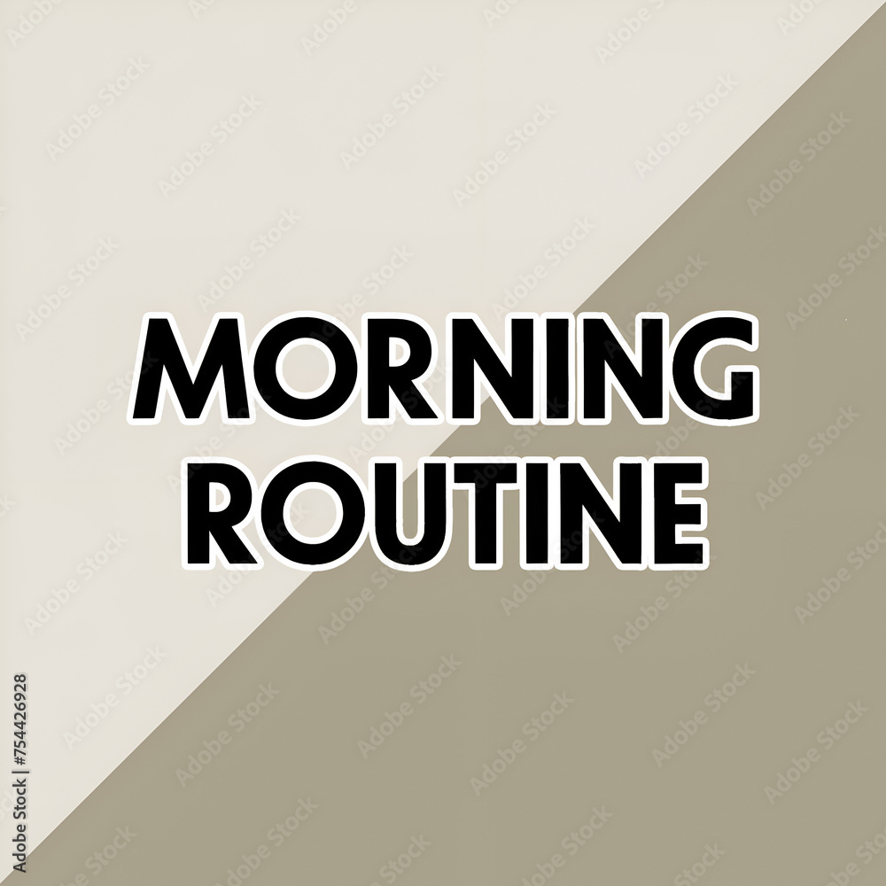 Obraz premium Morning routine
