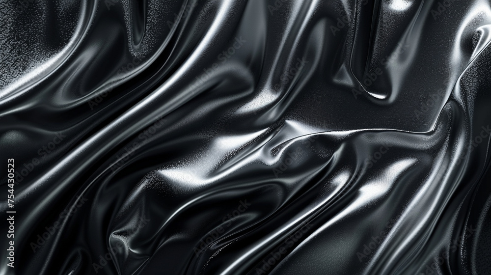 Obraz premium Black and Silver silk background