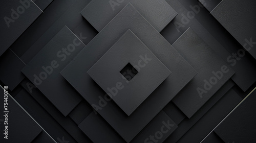 Black and Silver abstract shape background presentation design. PowerPoint and Business background.