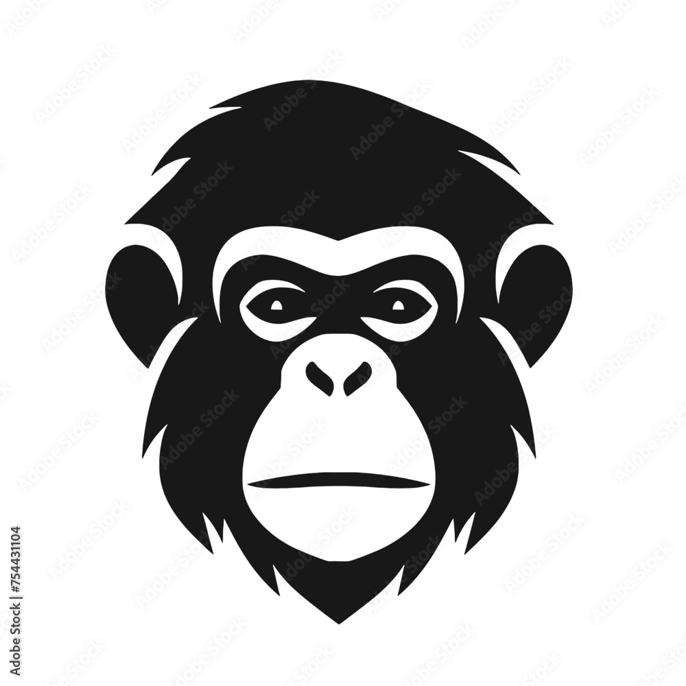 monkey silhouette vector design template monkey silhouette vector design template