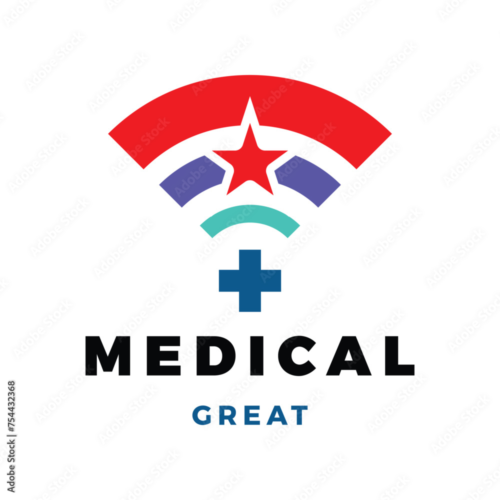 Medical, Hospital, Cross or Plus Online Icon Logo Design Template