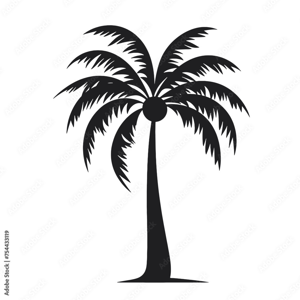 Obraz premium palm trees silhouettes