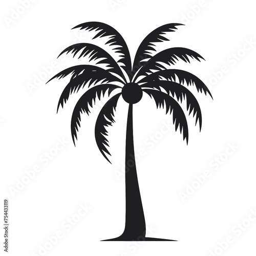 palm trees silhouettes © vectorcyan
