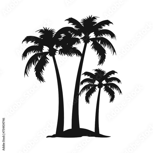 palm trees silhouettes