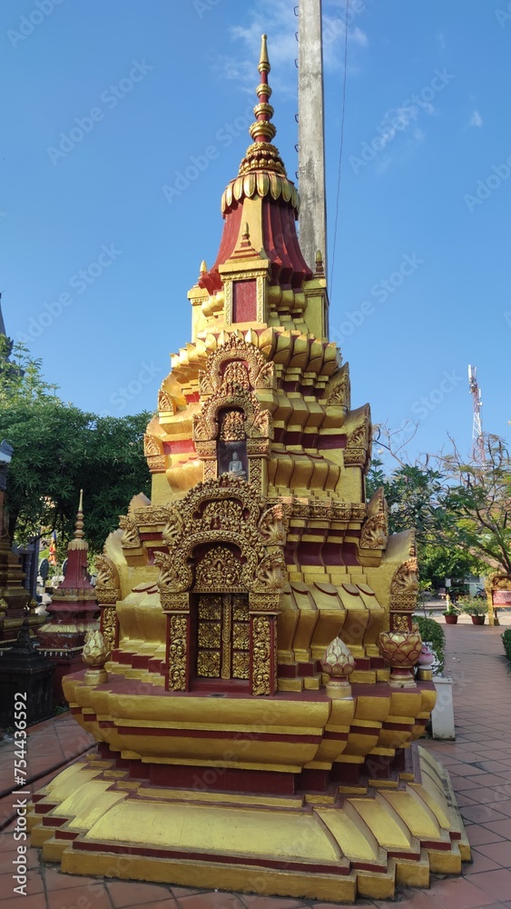 Fototapeta premium Wat Preah Prom Rath, Siem Reap, Cambodge