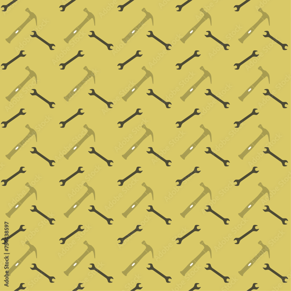 a seamless pattern, hammers, wrenchs, labour day a seamless pattern, hammers, wrenchs, labour day