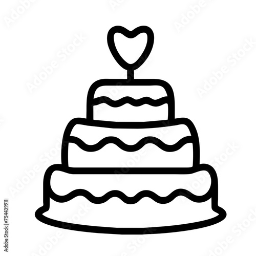 wedding cake icon
