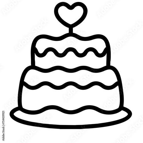wedding cake icon