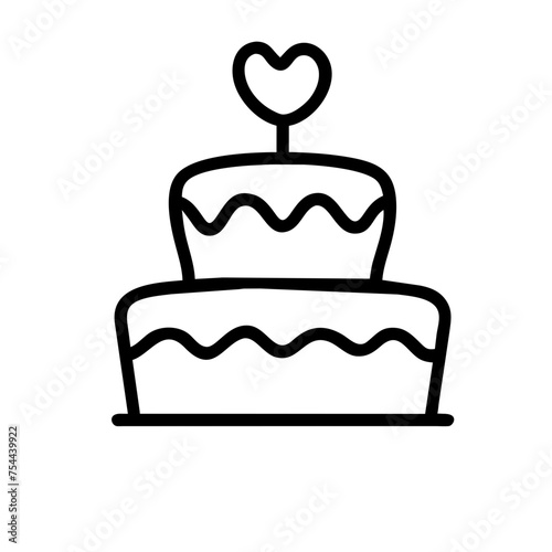 wedding cake icon