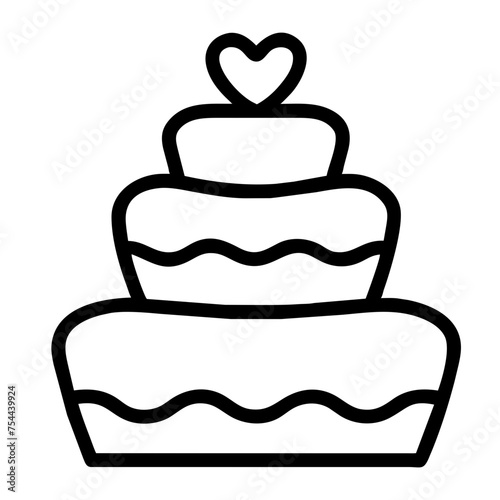 wedding cake icon