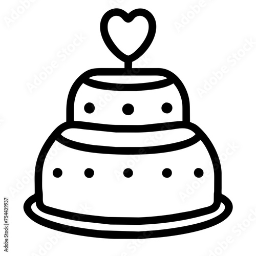 wedding cake icon