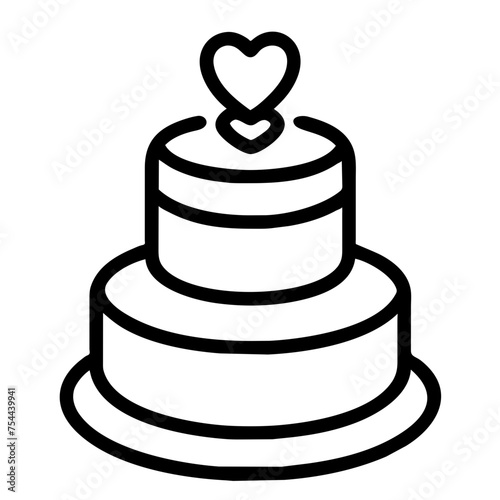 wedding cake icon