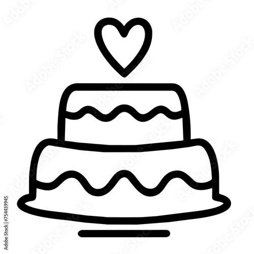 wedding cake icon
