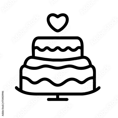 wedding cake icon