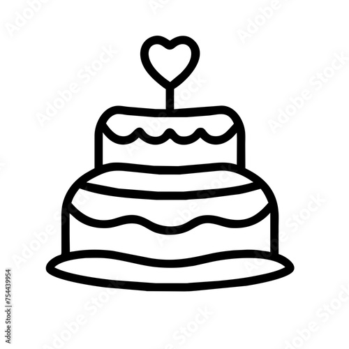 wedding cake icon