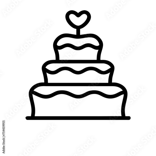 wedding cake icon