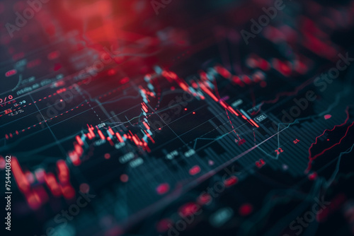 Daily currency results in graph.AI generated