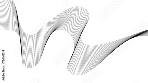 Curved wavy lines tech futuristic motion background. Wave with lines created using blend tool. Curved wavy line. curved wavy lines tech futuristic motion background.