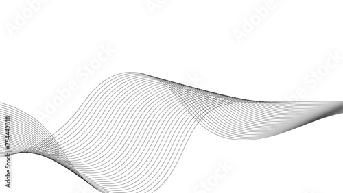 Curved wavy lines tech futuristic motion background. Wave with lines created using blend tool. Curved wavy line. curved wavy lines tech futuristic motion background.