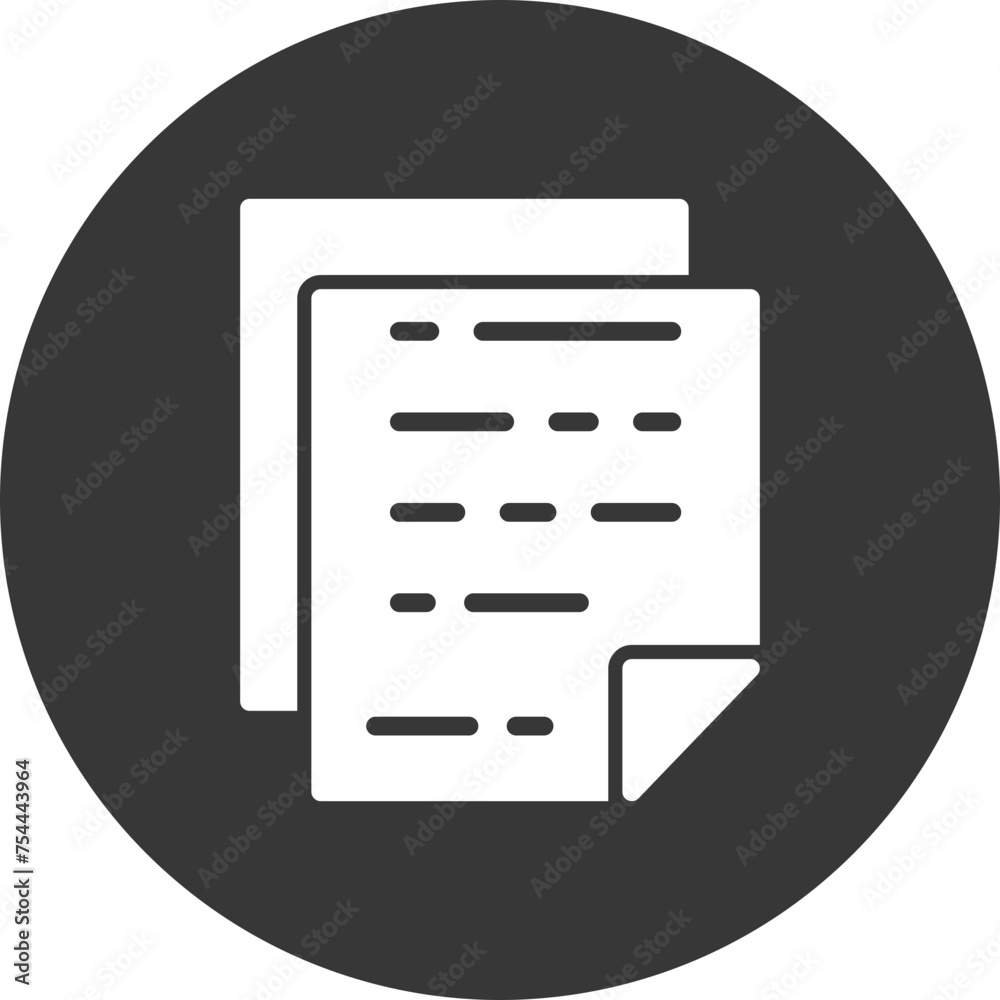 Document Glyph Inverted Document Glyph Inverted