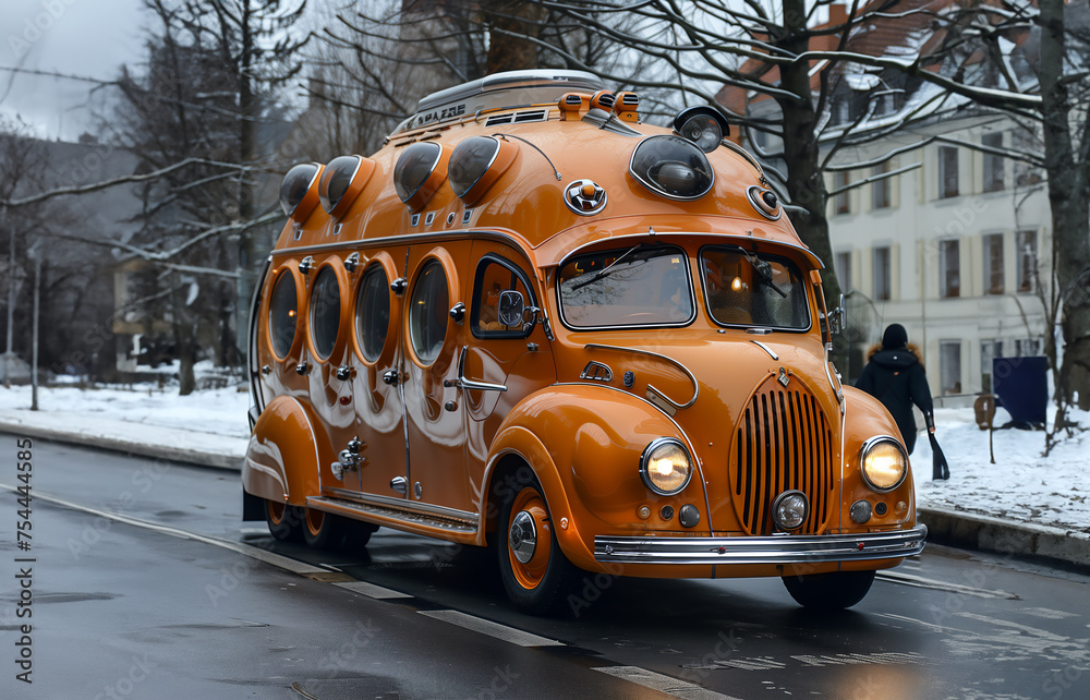 Obraz premium Bus scolaire du futur