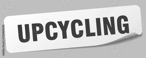 upcycling sticker. upcycling label