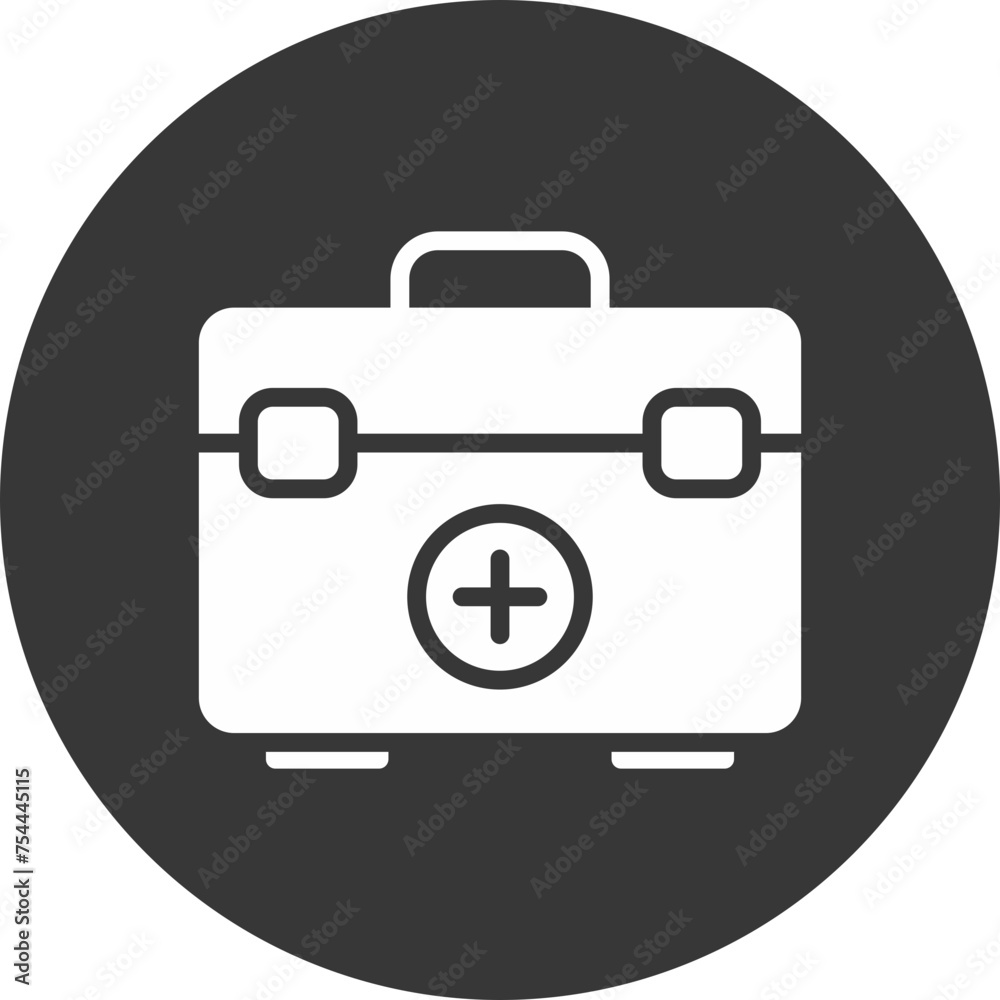First Aid Kit Glyph Inverted First Aid Kit Glyph Inverted