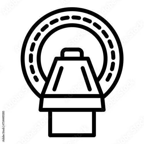 Vector Design MRI Scan Icon Style