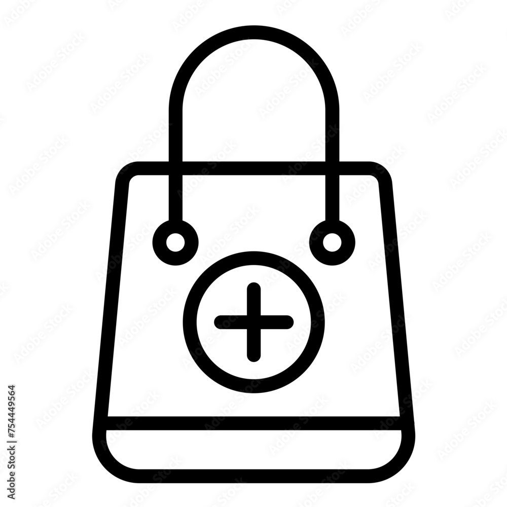 Fototapeta premium Vector Design Pharmacy Bag Icon Style