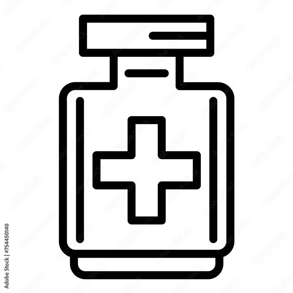 Vector Design Medicine Jar Icon Style Vector Design Medicine Jar Icon Style