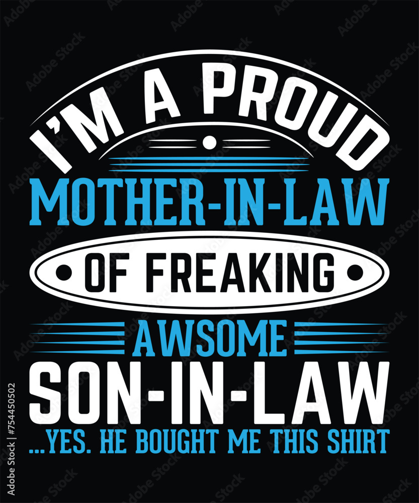 Fototapeta premium mother's day typographic t shirt design