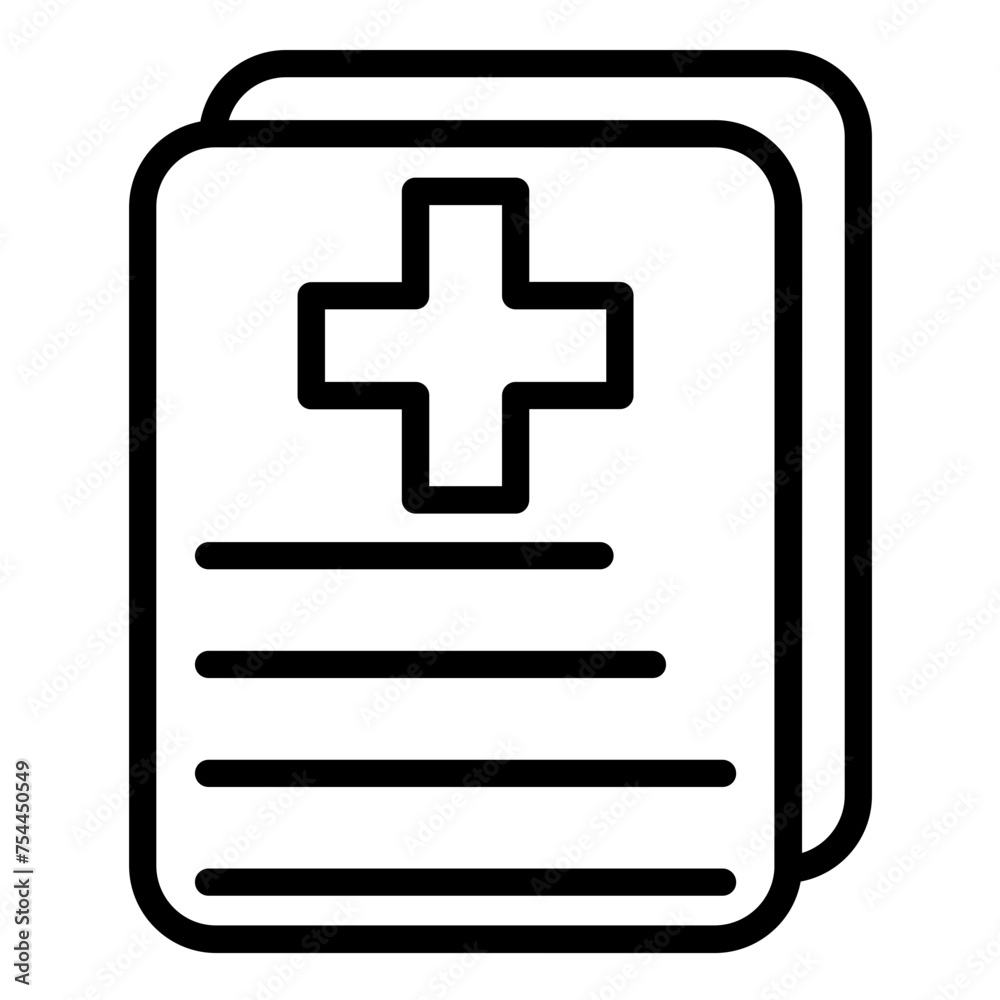 Vector Design Medical History Icon Style Vector Design Medical History Icon Style