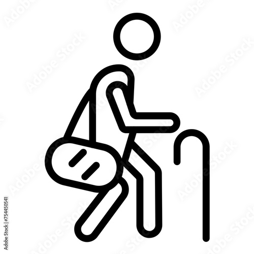 Vector Design Geriatrics Icon Style