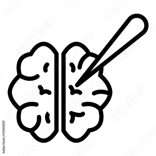 Vector Design Brain Surgery Icon Style