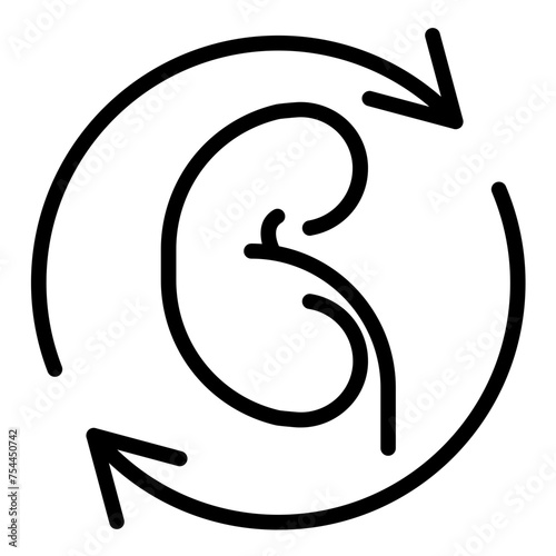 Vector Design Kidney Transplant Icon Style