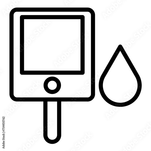 Vector Design Blood Glucose Icon Style