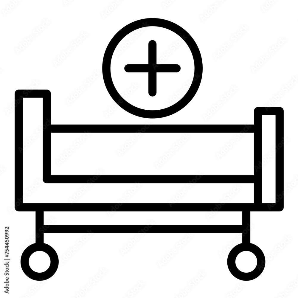 Vector Design Patient Transport Icon Style Vector Design Patient Transport Icon Style