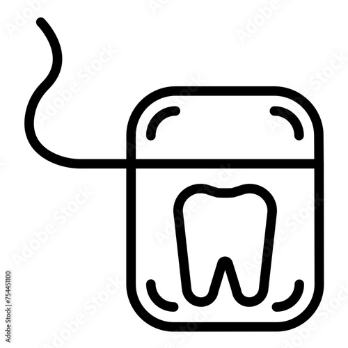 Vector Design Dental Floss Icon Style