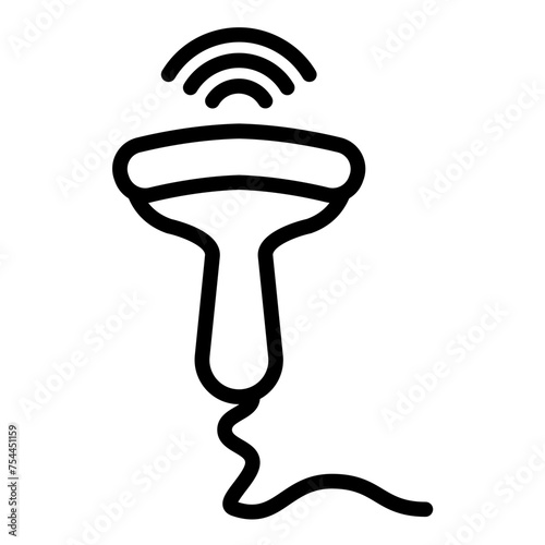 Vector Design Obstetric Ultrasound Icon Style